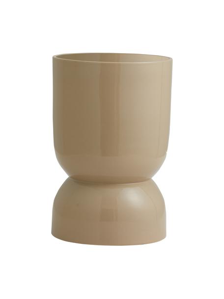 Grosser Übertopf Ajon aus Keramik, Keramik, Beige, Ø 18 x H 28 cm