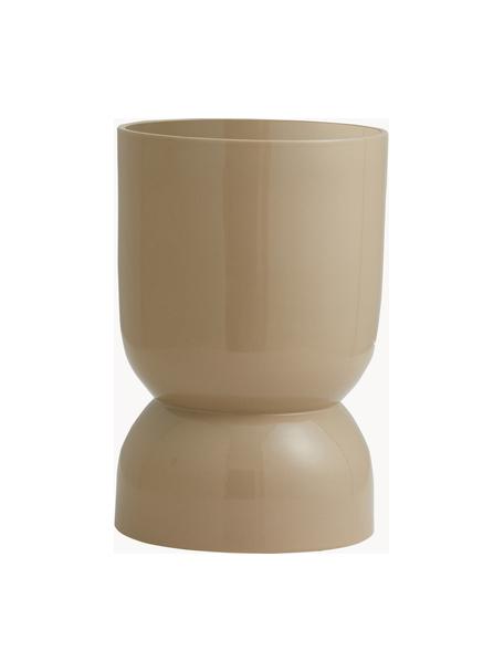 Grote plantenpot Ajon, Keramiek, Beige, Ø 18 x H 28 cm