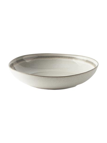 Suppenteller Cia aus Steingut mit reaktiver Glasur, 4 Stück, Steingut, Beige, Ø 21 x H 5 cm