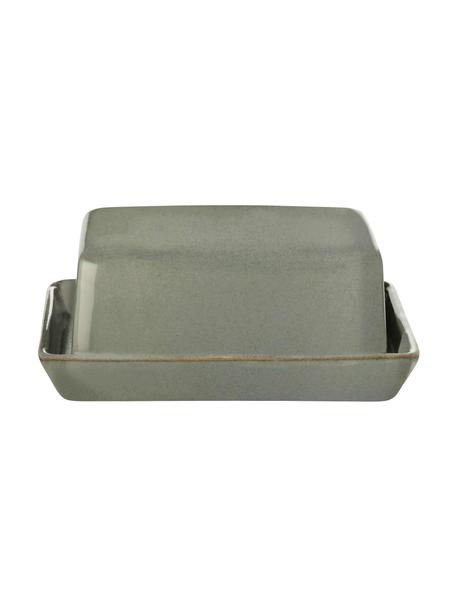 Mantequillera Seasons Eucalyptus, Gres, Verde, An 17 x Al 7 cm