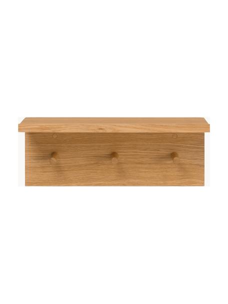 Perchero de pared de madera Place, 45 cm, Cuerpo: tablero de fibra de densi, Madera de roble, An 45 cm