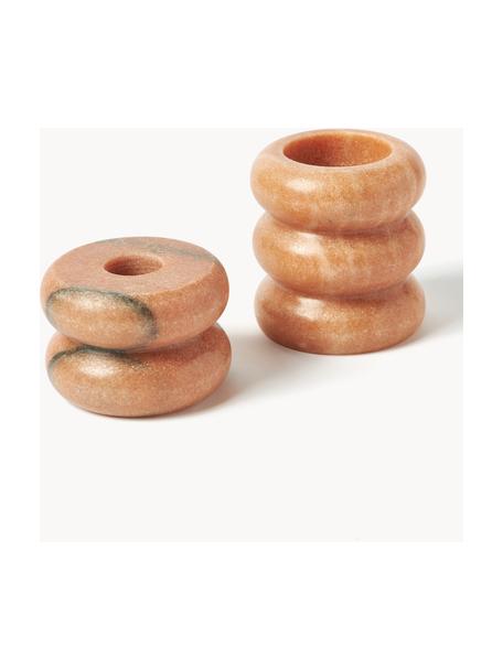 Set portacandele in marmo 2 in 1 Orta, Marmo, Terracotta marmorizzata, Set in varie misure