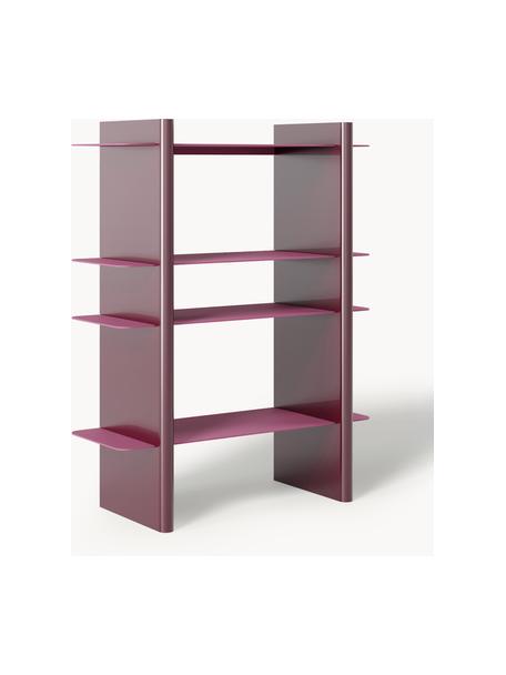 Regal Rami mit Metall-Elementen, Gestell: Mitteldichte Holzfaserpla, Pink, Weinrot, B 80 x H 101 cm