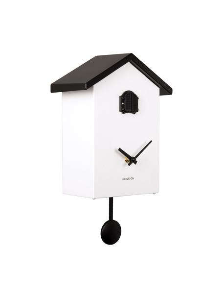 Reloj de pared Cuckoo New Traditional, Plástico, Blanco, negro, An 20 x Al 25 cm