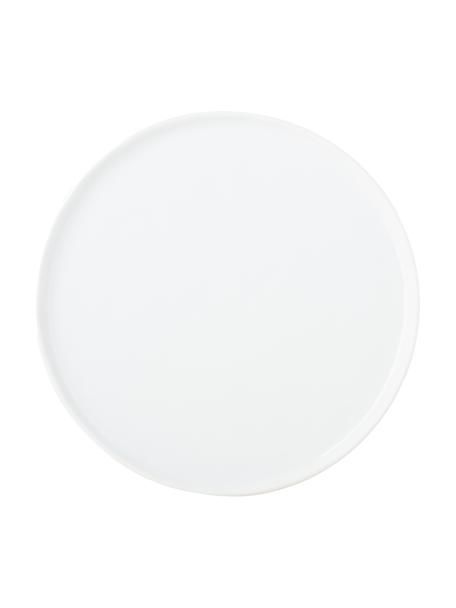 Dinerborden Porcelino, 4 stuks, Porselein, Wit, Ø 27 cm