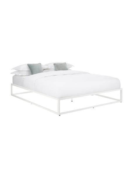 Metallbett Neptun, Metall, pulverbeschichtet, Weiss, B 180 x L 200 cm