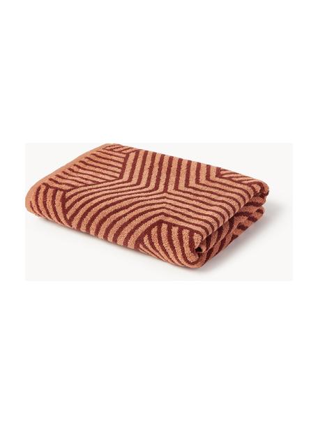 Serviette de toilette Fatu, tailles variées, 100 % coton
Grammage intermédiaire, 470 g/m²

Le matériau est certifié STANDARD 100 OEKO-TEX®, 3883CIT, CITEVE, Tons terracotta, Drap de bain, larg. 70 x long. 140 cm