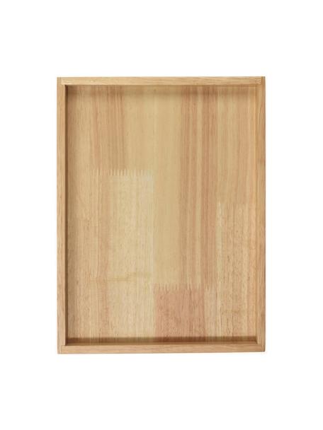 Rubberhouten dienblad Wood Light, Rubberhout, Rubberhout, B 33 x D 25 cm