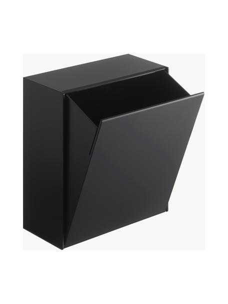 Aufbewahrungsbox Tower mit Klebehaken, Kunststoff, Schwarz, matt, B 17 x H 20 cm