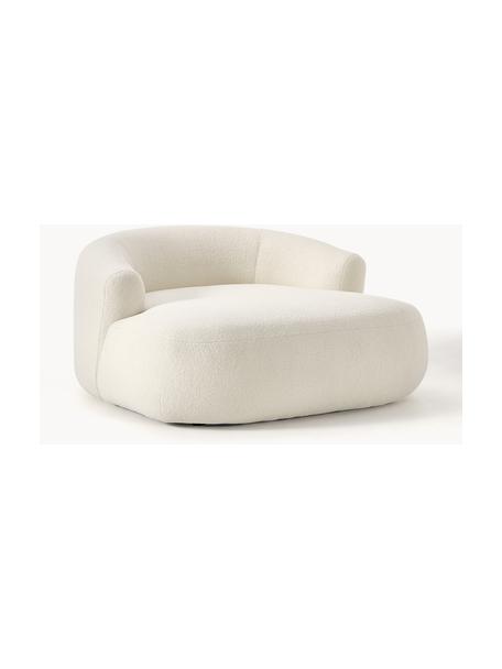 Teddy-Loungesessel Sofia, Bezug: Teddy (100 % Polypropylen, Gestell: Fichtenholz, Spanplatte, , Teddy Off White, B 140 x T 140 cm