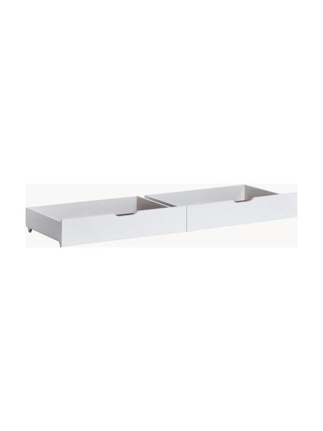 Bettschubladen Eco Comfort, 2 Stück, Mitteldichte Holzfaserplatte (MDF), FSC-zertifiziert, Holz, weiss lackiert, B 153 x T 60 cm