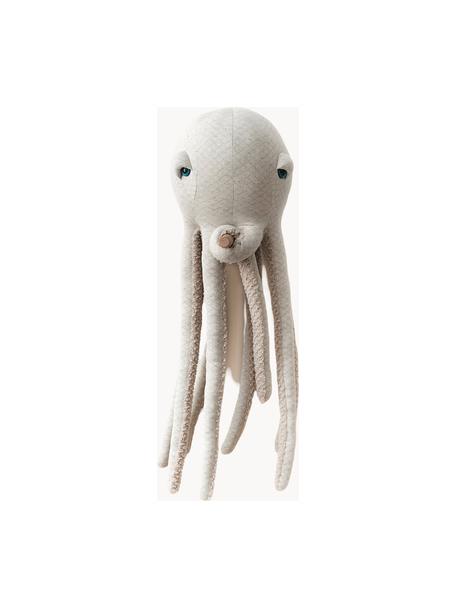 Cuscino in peluche fatto a mano Octopus, alt 85, Parte inferiore: pelliccia sintetica (100%, Bianco latte, beige chiaro, Ø 31 x Alt. 85 cm
