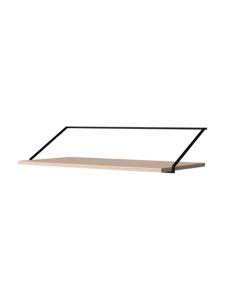Nástenný pracovný stôl z dreva a kovu Majorka, Svetlé drevo, Š 92 x H 45 cm