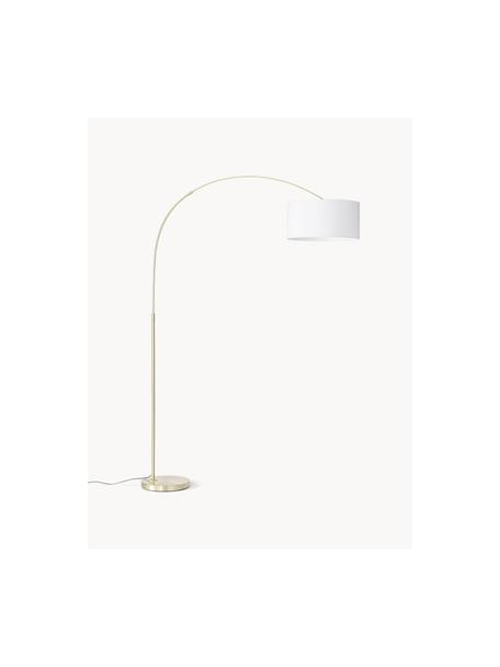 Lámpara de techo Clouds, Pantalla: tela, Cable: plático, Blanco, dorado, Al 218 cm x F 50 cm