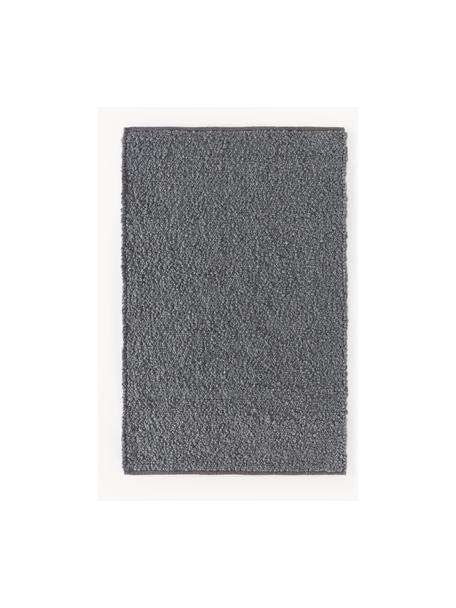 Tapis tissé main Leah, 88 % polyester, 12 % jute, certifié GRS, Gris foncé, larg. 120 x long. 180 cm (taille S)