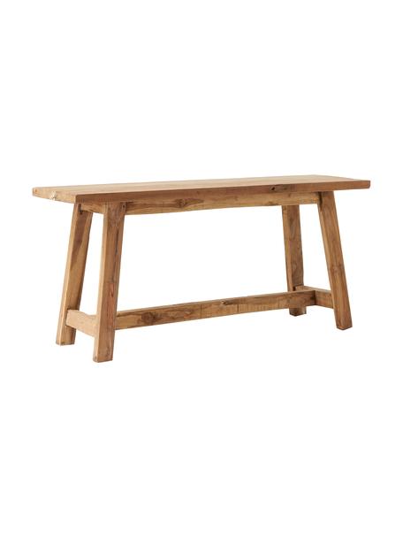 Bank Lawas van teakhout, Gerecycled teakhout, naturel, Teakhout, B 100 x H 46 cm
