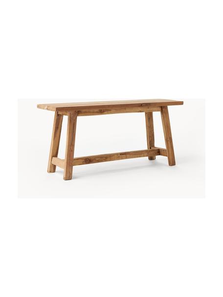 Ławka z drewna tekowego Lawas, Drewno tekowe pochodzące z recyklingu, Drewno tekowe, S 100 x W 46 cm