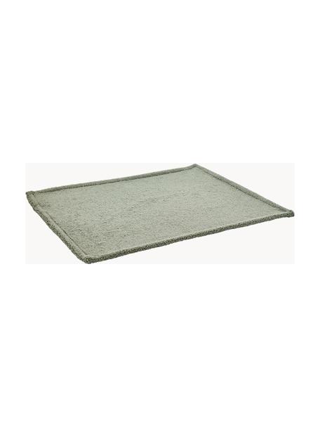 Couverture antidérapante pour animaux domestiques Teddy, tailles variées, Tissu peluche (100 % polyester), Vert olive, larg. 66 x long. 100 cm