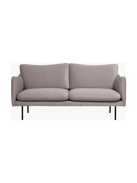 Samt-Sofa Moby (2-Sitzer), Bezug: Samt (Hochwertiger Polyes, Gestell: Massives Kiefernholz, FSC, Samt Greige, B 170 x T 95 cm