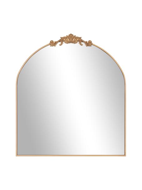 Barock-Wandspiegel Saida mit goldfarbenem Metallrahmen, Rahmen: Metall, beschichtet, Rückseite: Mitteldichte Holzfaserpla, Spiegelfläche: Spiegelglas, Goldfarben, B 90 x H 100 cm