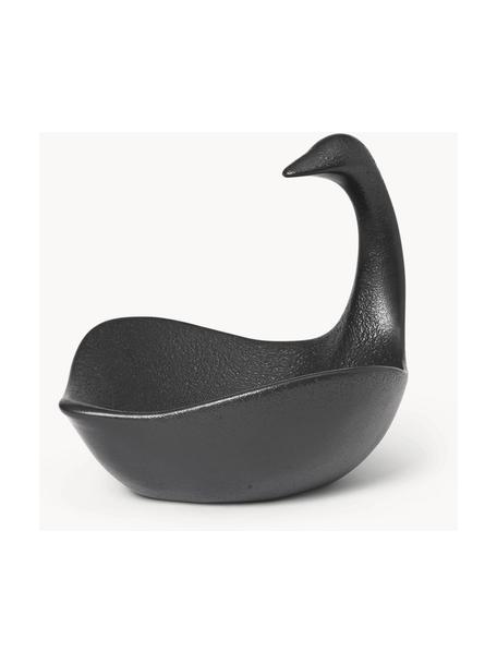 Deko-Objekt Swan, Keramik, glasiert, Schwarz, B 32 x H 27 cm