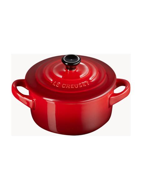 Garnek z pokrywką Cocotte, Kamionka, Odcienie czerwonego, Ø 10 cm x W 8 cm, 250 ml