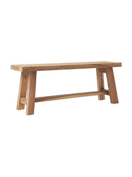 Ławka z drewna tekowego Lawas, Drewno tekowe pochodzące z recyklingu, Drewno tekowe, S 120 x W 45 cm