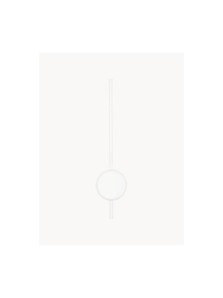 LED-Wandleuchte Clock, Weiß, B 14 x H 61 cm