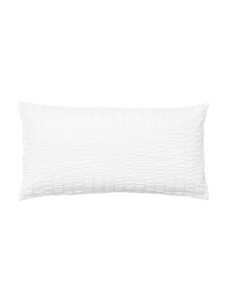 Poszewka na poduszkę z tkaniny typu seersucker Esme, 2 szt., Biały, S 40 x D 80 cm