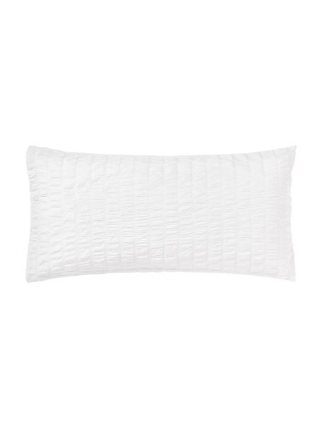 Poszewka na poduszkę z tkaniny typu seersucker Esme, 2 szt., Biały, S 40 x D 80 cm