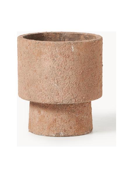 Cache-pot Patmos, haut. 37 cm, Béton, Nougat, Ø 33 x haut. 37 cm