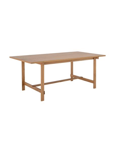 Tavolo da pranzo in legno di quercia Nelson, 200x95 cm, Legno di quercia, Beige, Larg. 200 x Prof. 95 cm