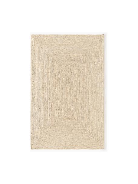 Handgefertigter Jute-Teppich Sharmila, 100 % Jute, Off White, B 120 x L 180 cm (Größe S)