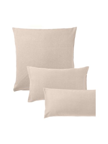 Poszewka na poduszkę z lnu Airy, Taupe, S 40 x D 80 cm