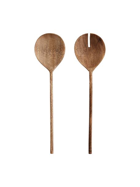 Set 2 posate da insalata in legno di mango Wodeen, Legno di mango, Legno di mango, Lung. 28 cm