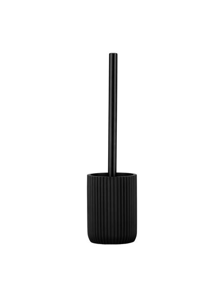 Brosse pour WC Helio, Plastique, Noir, Ø 10 x haut. 36 cm
