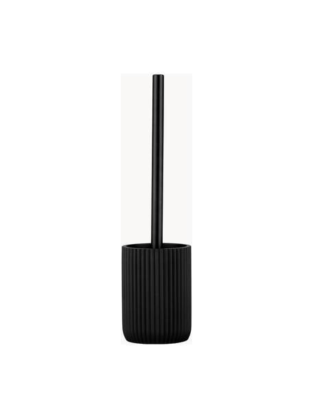 Brosse pour WC Helio, Plastique, Noir, Ø 10 x haut. 36 cm