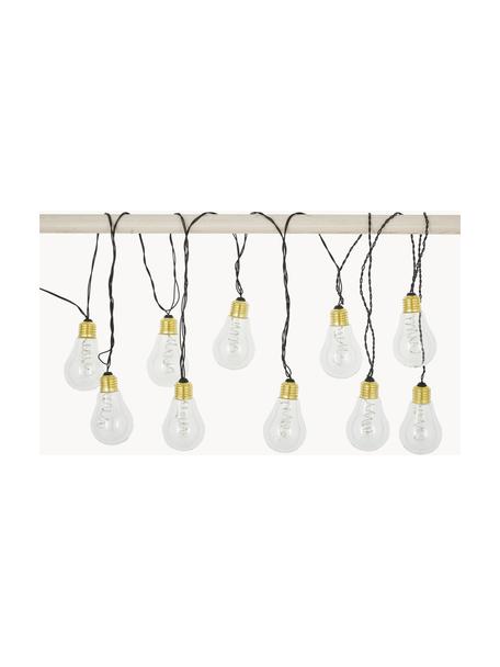 Guirnalda de luces LED Bulb, 360 cm, Cable: plástico, Transparente, dorado, L 360 cm