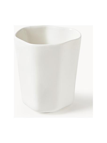 Porcelánové pohárky na kávu v organickém tvaru Joana, 4 ks, Porcelán, Bílá, Ø 7 cm, V 10 cm, 240 ml