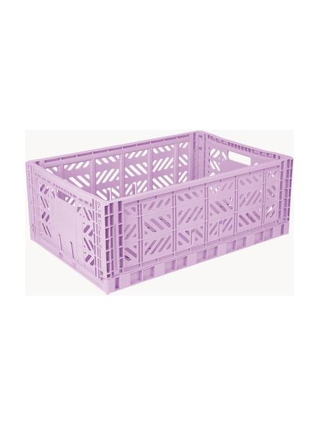 Caja plegable Maxi, 60 cm, Plástico, Lavanda, An 60 x F 40 cm