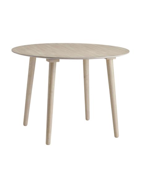 Table à manger ronde en bois d'hévéa Jolina, Ø 106 cm, Bois d'hévéa, Ø 106 x haut. 76 cm