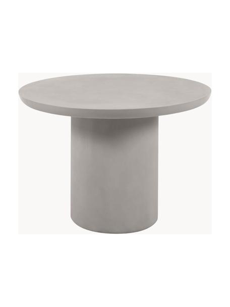 Table de jardin ronde Taimi, Fibre de ciment, en métal, Gris, Ø 110 x haut. 76 cm