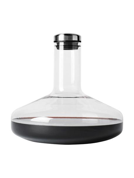 Karafka Deluxe, 1,4 l, Szkło, stal szlachetna , silikon, Transparentny, srebrny, 1,4 l