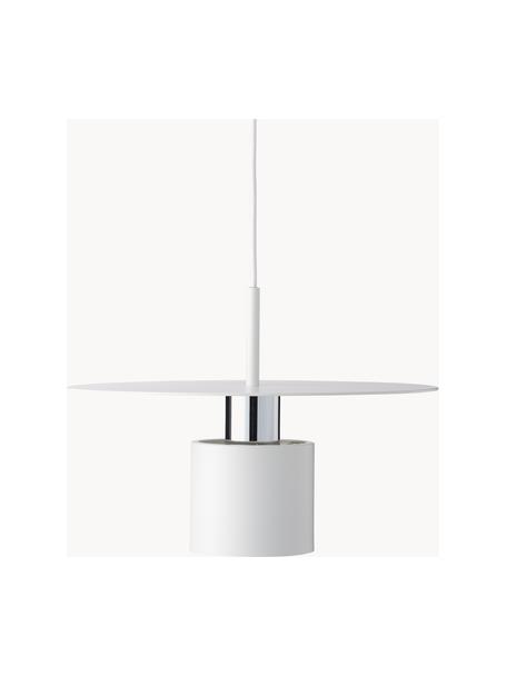 Lámpara de techo de diseño Kolorit, Cable: cubierto en tela, Blanco, Ø 34 x Al 24 cm