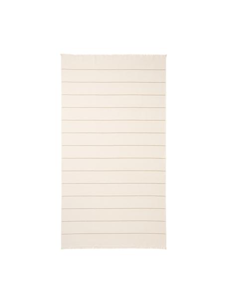 Ręcznik plażowy Elana, Odcienie beżowego, S 100 x D 180 cm