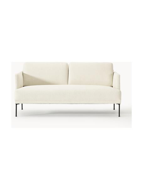 Sofa Fluente (2-Sitzer), Bezug: 100 % Polyester Der strap, Gestell: Massives Kiefernholz, Bir, Füße: Metall, pulverbeschichtet, Webstoff Off White, B 166 x T 85 cm