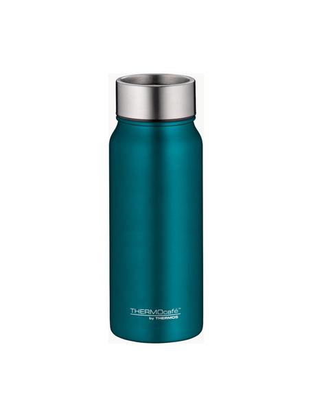 Thermosbecher TC, 500 ml, Gehäuse: Edelstahl, beschichtet, Deckel: Edelstahl, gebürstet, Verschluss: Kunststoff, Dichtung: Silikon, Petrol, matt, 500 ml