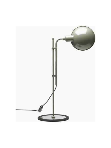 Große Schreibtischlampe Funiculí mit verstellbarem Lampenschirm, Lampenschirm: Aluminium, beschichtet, Greige, glänzend, B 20 x T 36 cm