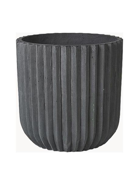 Cache-pot Fiber, Fibrociment, Anthracite, Ø 50 x haut. 50 cm