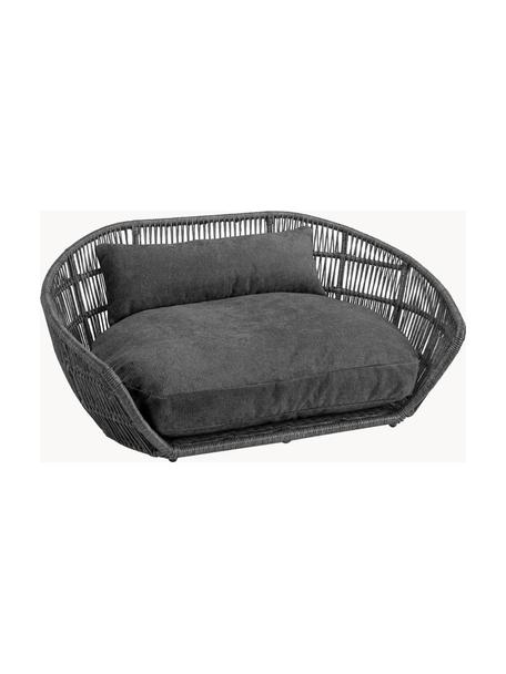 Cama para mascotas de interior/exterior Prado, Tapizado: 90% poliéster, 10% nylon , Estructura: aluminio con pintura en p, Gris antracita, An 110 x F 74 cm